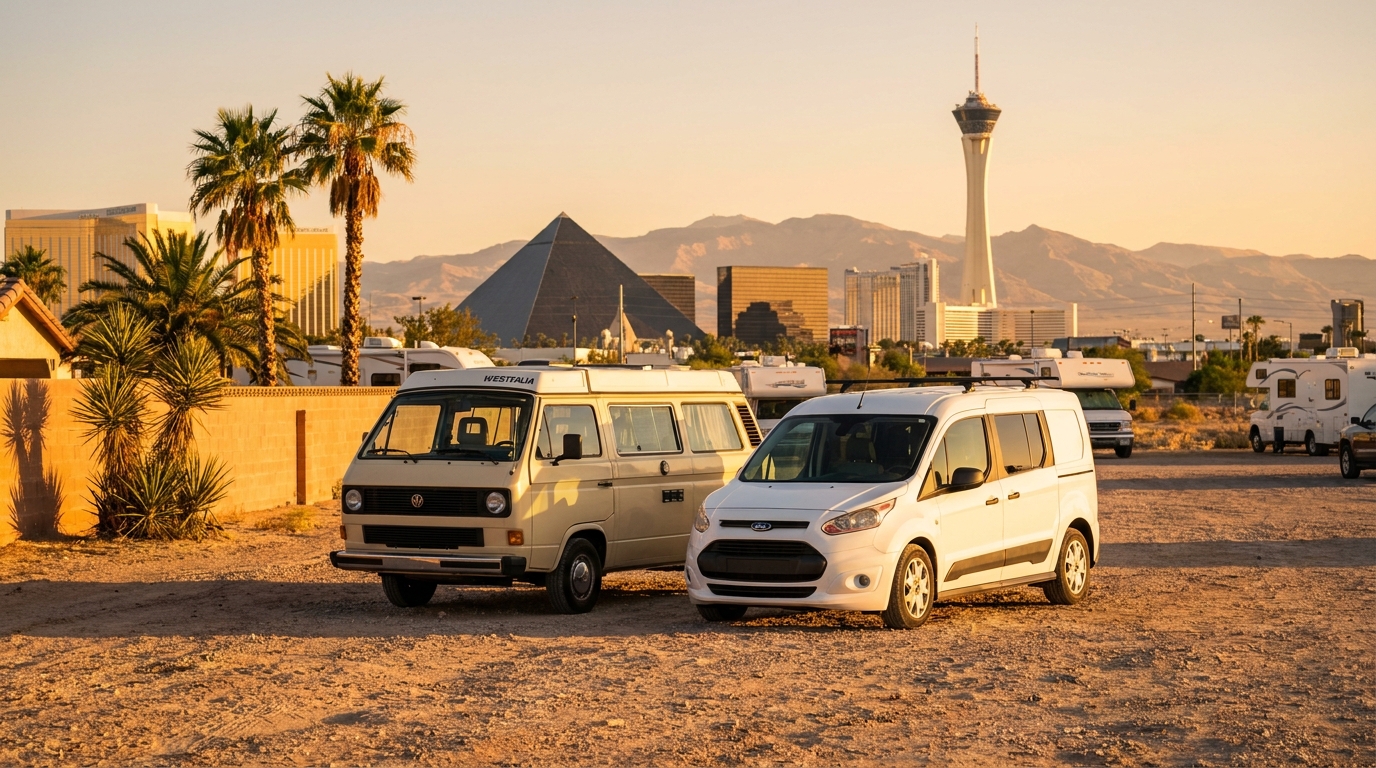 Map for Cheap RV Rental Comparison in Las Vegas - Best Value 2026
